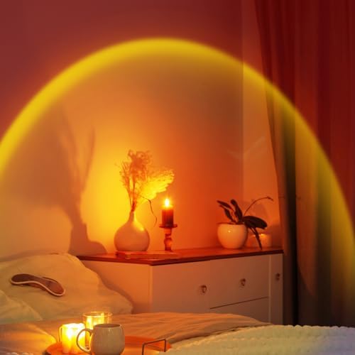 XEBKOR Sunset Lamp Projector, 360 Degree Rotation Sun Lamp Led Night Light - Image 4