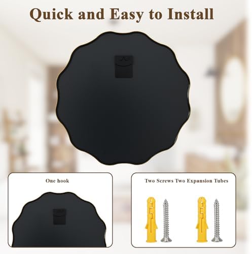 VooBang Gold Scalloped Circle Mirror - Image 6
