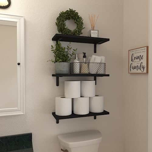 WOPITUES Floating Shelves Set of 6 - Image 4