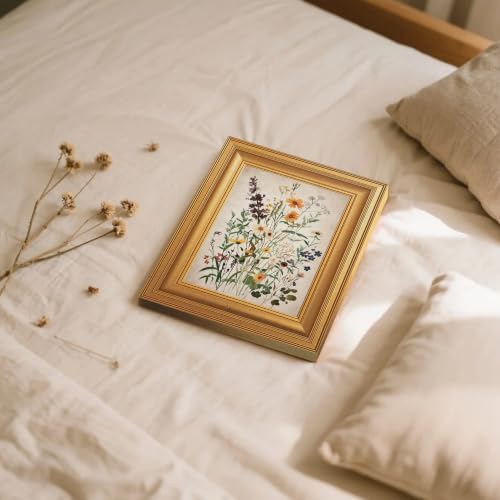 EJPFOGV Watercolor Wildflower Botanical Framed Canvas Wall Art 8x10 inches - Image 5