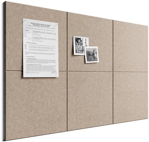 Bumusty 36"x 24" Large Felt Bulletin Board Tiles by BUMUSTY