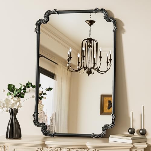 TETOTE Antique Black Rectangle Mirror by TETOTE