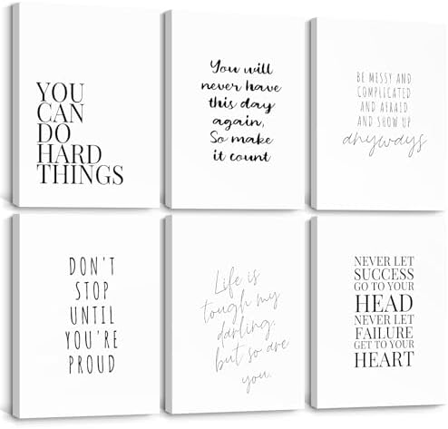 Office Inspirational Wall Art Decor Motivational Quotes Canvas Wall Art by Youillne