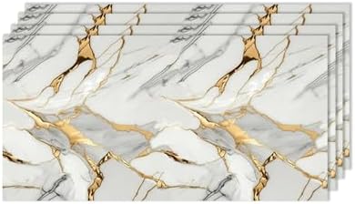 4 Pcs 24"x45" PVC Marble Wall Panels by Izodekor3DWallPanels