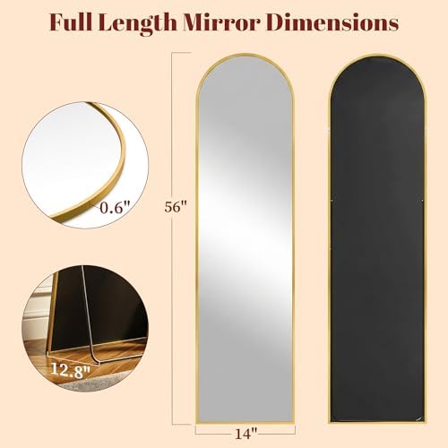 Suidia 56"x14" Arched Full Length Mirror - Image 4