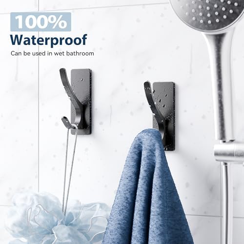 10-Pack Self Adhesive Towel Hooks: Extra Strong 13LB, Stainless Hook - Image 2