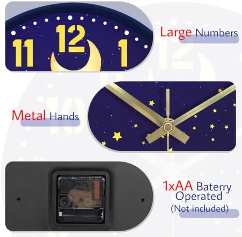 10" Non Ticking Wall Clock, Wall Clocks Battery Operated - Image 5