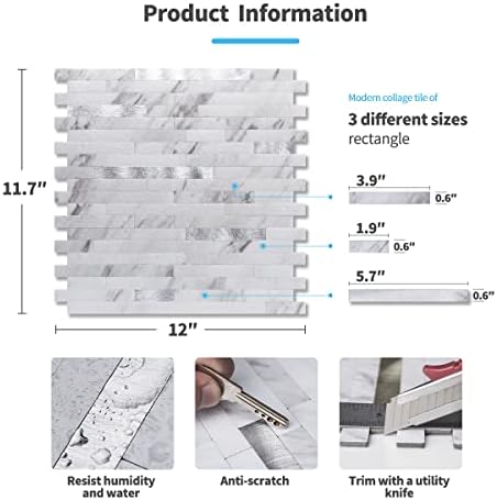 Art3d Faux Stone Peel & Stick Backsplash Tile - Image 5