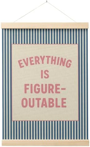 FGFK Everything is Figureoutable Positive Affirmations Wall Art Poster Hanger by WelcometoFGFKhome