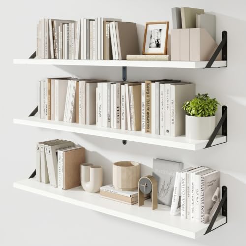 Floating Shelves, 8 Inch Deep Rustic Book Shelf by KovaScapeHomeDecor