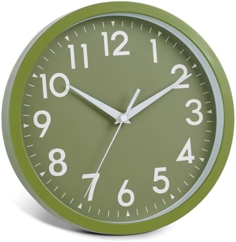 DAXSMY 8 Inch Wall Clock, Battery Operated Silent Non Ticking - Image 5