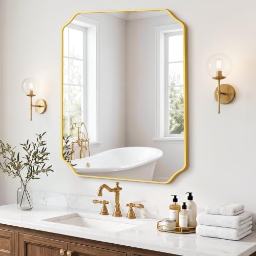 Gold Vanity Bathroom Mirror - Image 7