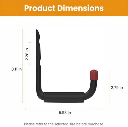 6 Pack Garage Hooks Heavy Duty, Utility Steel Hooks - Image 2
