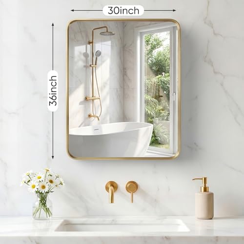 Sweetcrispy Bathroom Mirror 36x30 Inch, Vanity Mirror - Image 2