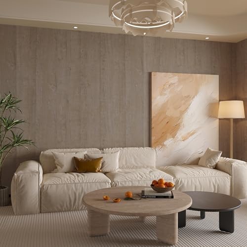 Light Grey Wood Grain Contact Paper Peel and Stick Gray Oak Textured - Image 2