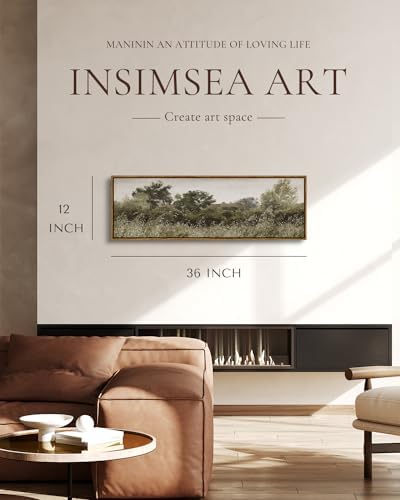 InSimSea Extra Large Framed Vintage Wall Art, Rustic Landscape - Image 2