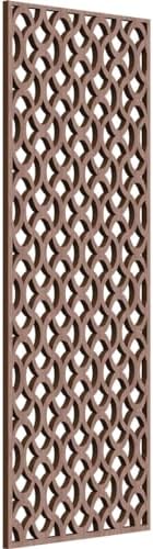 Resort Decorative Pierced Fretwork Wood Wall Panels, 13 3/8"W x 34 3/8"H x 3/8"T by EkenaMillwork