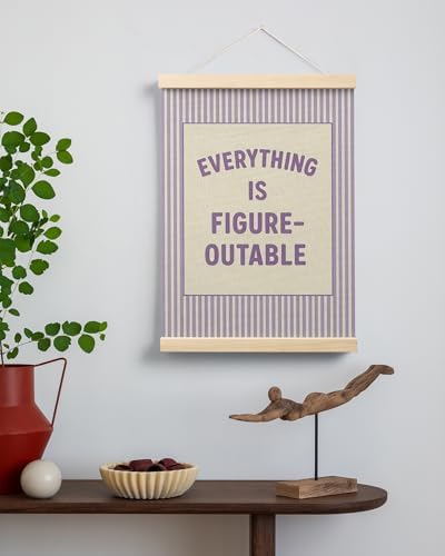 FGFK Everything Is Figureoutable Positive Affirmations Wall Art Poster Hanger - Image 3
