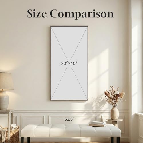 Framed Vertical Forest Path Landscape Wall Art - Image 3
