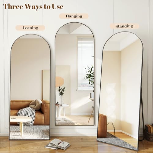 Koonmi 30x71 Arched Full Length Mirror, Floor Mirror - Image 5