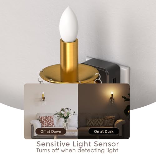 Briignite Chandelier Night Lights Plug into Wall 2 Pack - Image 3