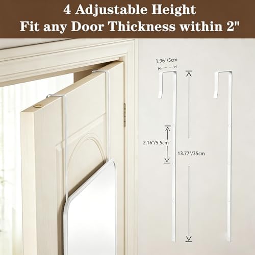 DMWOODFL 48"x14" Rounded Rectangle Over The Door Mirror - Image 4