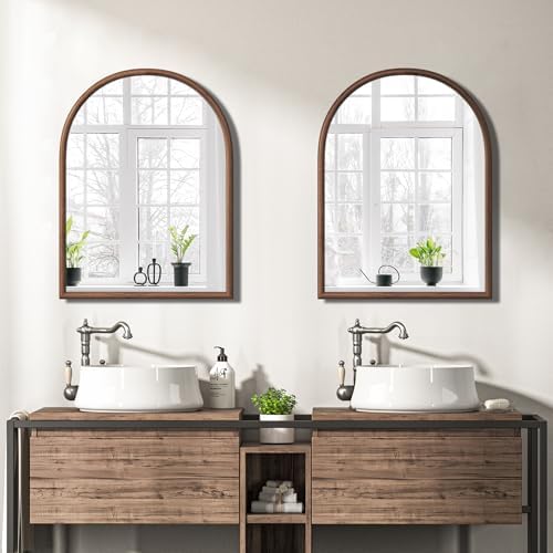 24"x32" Arch Wall Mirror for Wall, Wall Mounted Vanity Mirror for Bedroom - Image 2