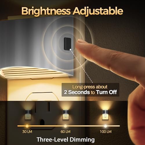 DORESshop Night Light, Night Lights Plug into Wall, Adjustable - Image 2