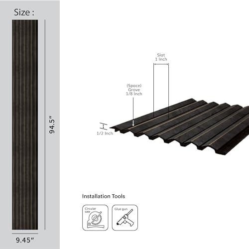 From Plain To Beautiful In Hours MG-1505-8f-3 Gilded Peaks Wood Slat Walls 94.5 - Image 3
