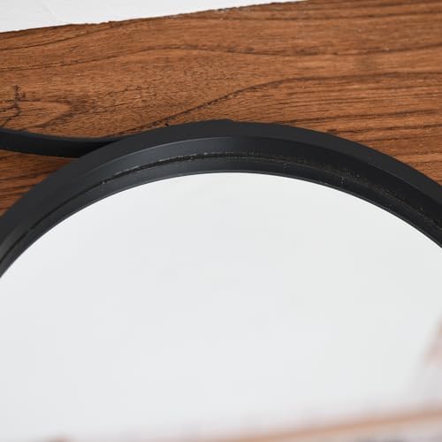 Black Round Hanging Mirror - Image 6