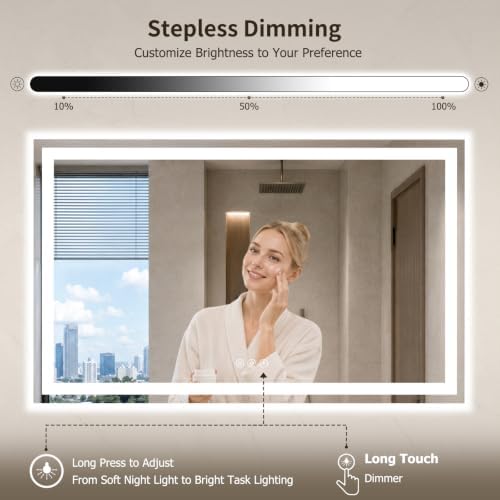 28"x60" LED Bathroom Mirror - Image 4