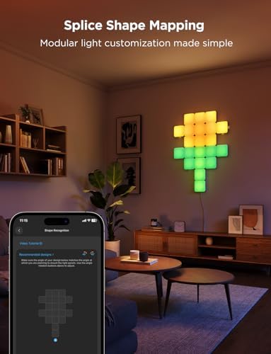 Govee Mini Panel Lights, RGBIC Wall Lights, Smart LED Wall Panels - Image 3