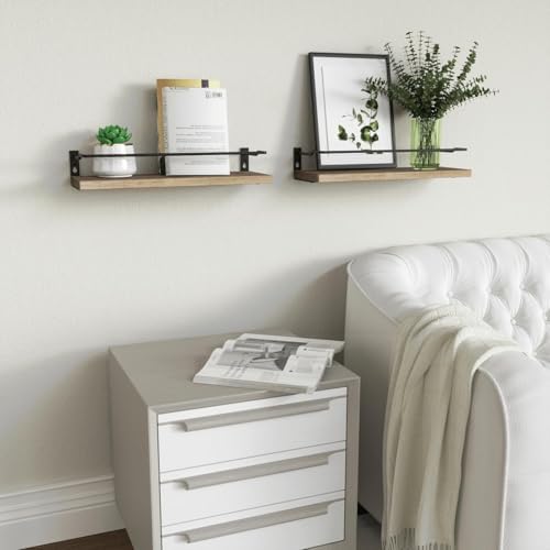 RICHER HOUSE Floating Shelves Bathroom, Small Wall Shelf Over Toilet 2 Set - Image 7