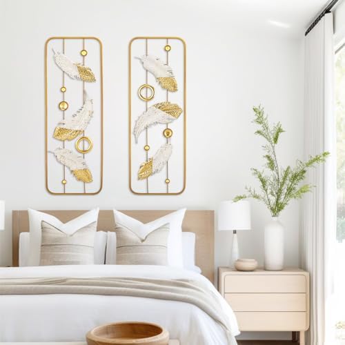 Arborus 2 Pack Gold Wall Art Décor, Modern Wall Décor - Image 5