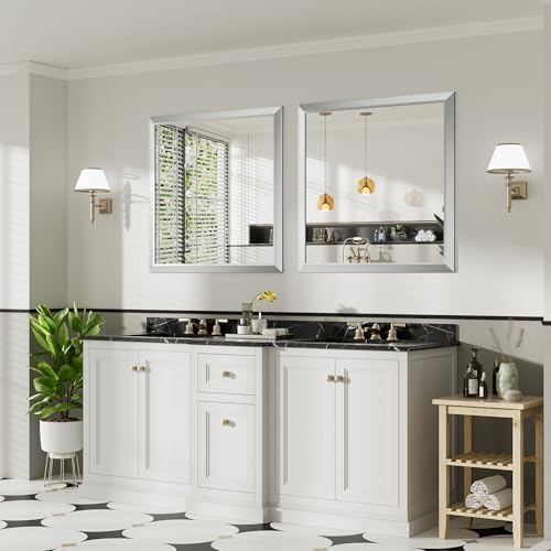 Briivue Bathroom Wall Mirror, 36x36 Inch - Image 4