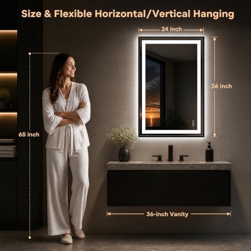 Antok 24X36 LED Bathroom Mirror - Image 2