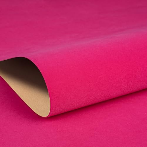 24"x237" Premium Luxury Pink Velvet Flock Backing Paper - Image 7