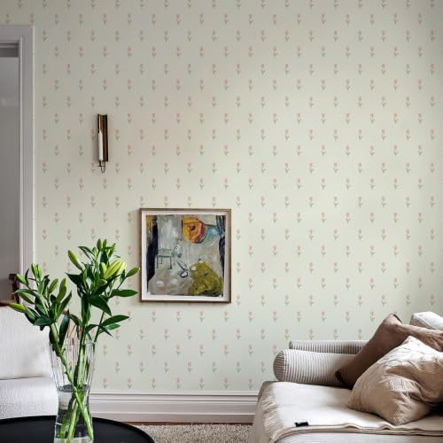 Simon&Siff Vintage Floral Wallpaper Peel and Stick 17.3" x 1200" - Image 6