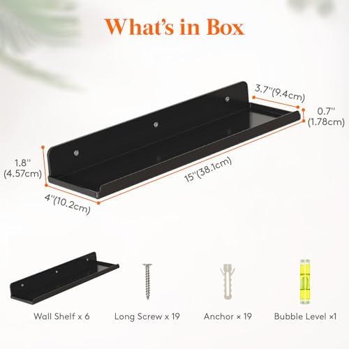 Lifewit Acrylic Floating Shelves - Image 3