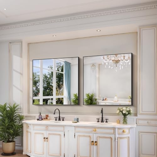 YIROMAN Bathroom Mirror 36"x36", Square Vanity Mirror - Image 3