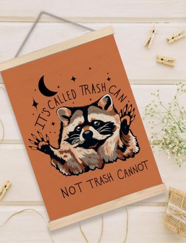 Funny Terracotta Motivational Raccoon Poster Wall Art Framed 12x16in - Image 5