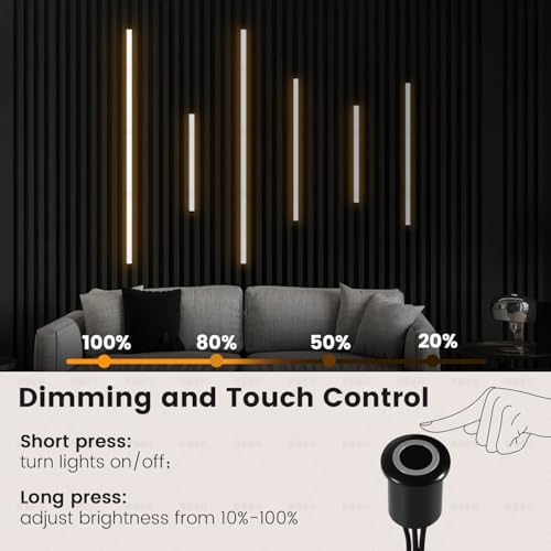 LED Recessed Lighting Kit for Wall Panels 6pcs Slat Wall Lights - Image 4