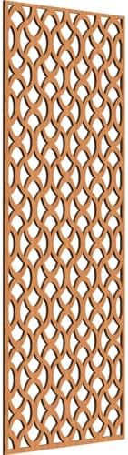25 3/8"W x 64 3/8"H x 3/8"T Resort Decorative Fretwork Wood Wall Panels by EkenaMillwork