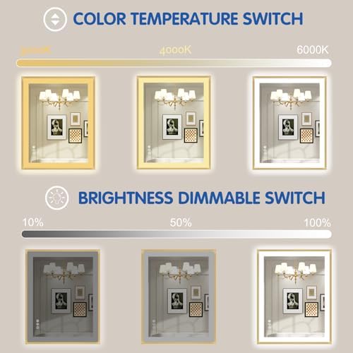 30x36 Inch LED Bathroom Mirror - Image 4