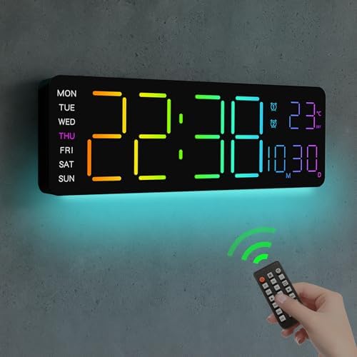 JoFomp LED Digital Clock Large Display by JoFomp