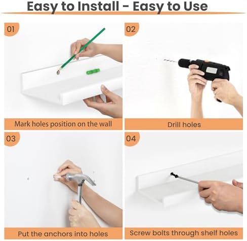 upsimples Floating Shelves for Wall Decor and Storage - Image 3