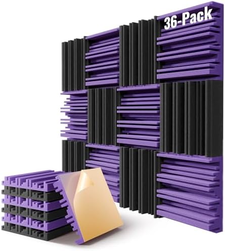 36 Pack Sound Proof Foam Panels by LIGHTDESIRE
