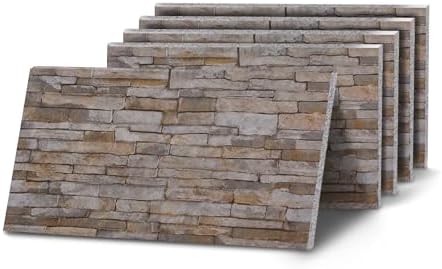 K&B Panels 3D Wall Panels, Slate Effect Styrofoam Wall Panelling Kit, by Unknown