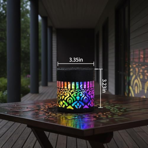 Lscsdf Seven-Color Changing Solar Mandala Projection Wall Light Decorative - Image 7