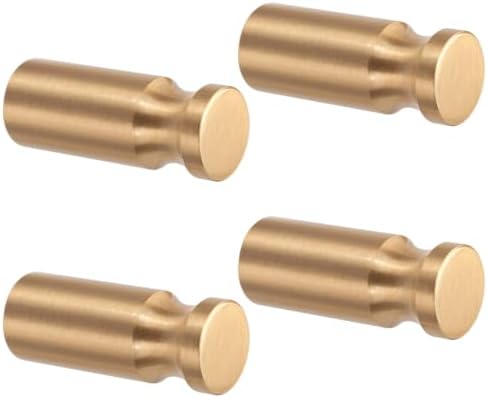 YANGQIHOME Pack of 4, Solid Gold Brass Coat Hooks Wall Hanger Mounted Bathroom by YANGQIHOME